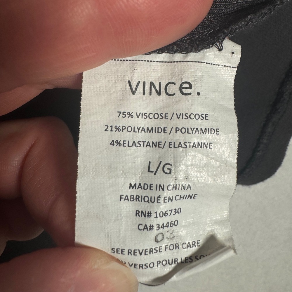 Vince Gray Viscose Sleeveless Midi Dress Crew‎ Neck L V2011-50267 | Womens Large - Picture 5 of 8